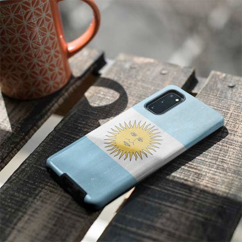 Argentina Flag Distressed Galaxy S20 Pro Case