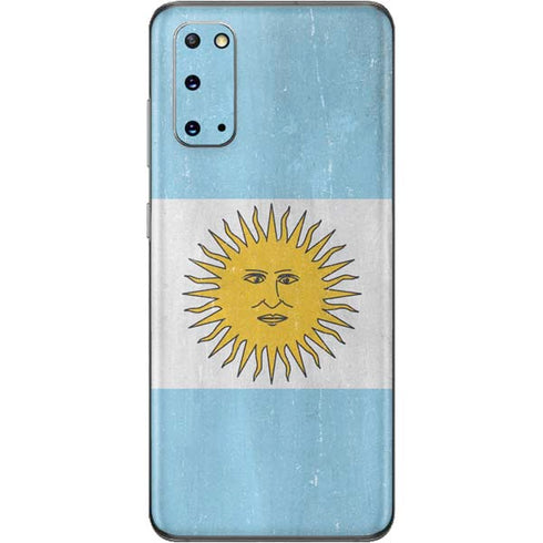 Argentina Flag Distressed Galaxy S20 Skin