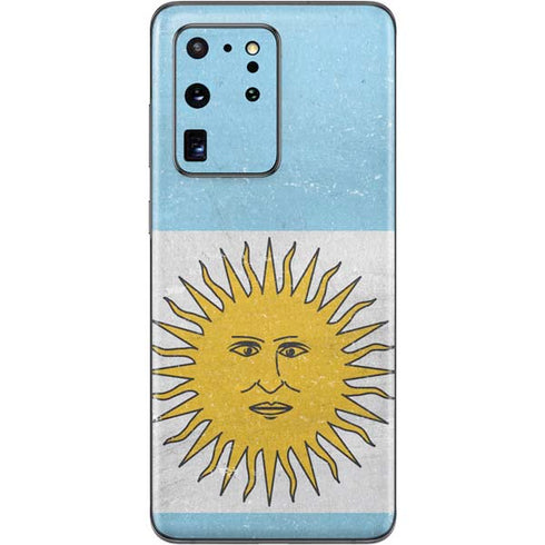 Argentina Flag Distressed Galaxy S20 Ultra 5G Skin