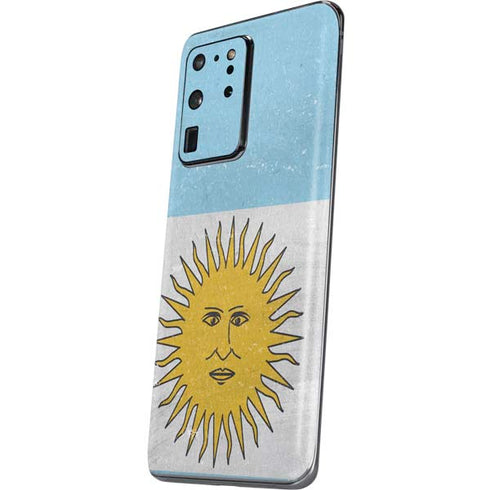 Argentina Flag Distressed Galaxy S20 Ultra 5G Skin