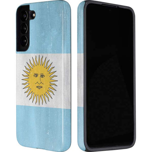Argentina Flag Distressed Galaxy S22 Pro Case