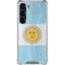 Argentina Flag Distressed Galaxy S23 Clear Case
