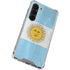 Argentina Flag Distressed Galaxy S23 Clear Case