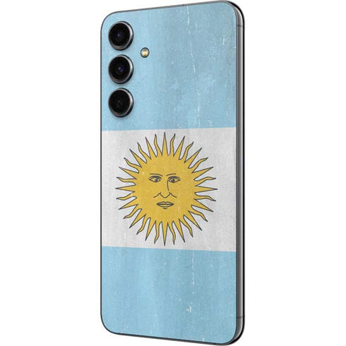 Argentina Flag Distressed Galaxy S23 FE Skin