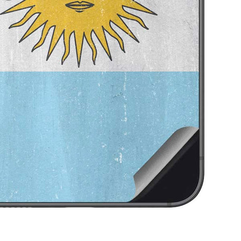 Argentina Flag Distressed Galaxy S23 FE Skin