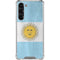 Argentina Flag Distressed Galaxy S23 Plus Clear Case