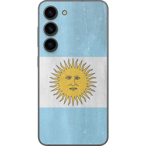 Argentina Flag Distressed Galaxy S23 Skin