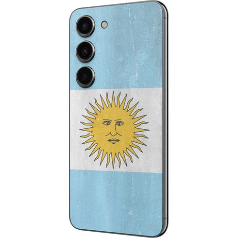 Argentina Flag Distressed Galaxy S23 Skin