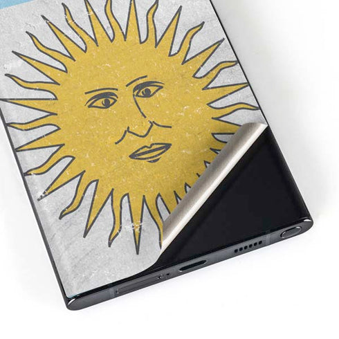 Argentina Flag Distressed Galaxy S23 Ultra Skin