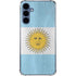 Argentina Flag Distressed Galaxy S24 Clear Case