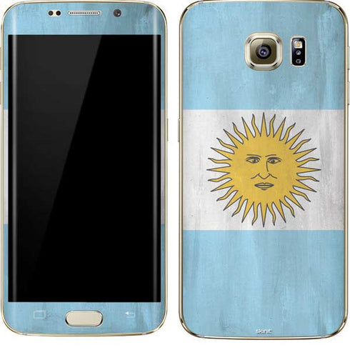 Argentina Flag Distressed Galaxy S7 Edge Skin