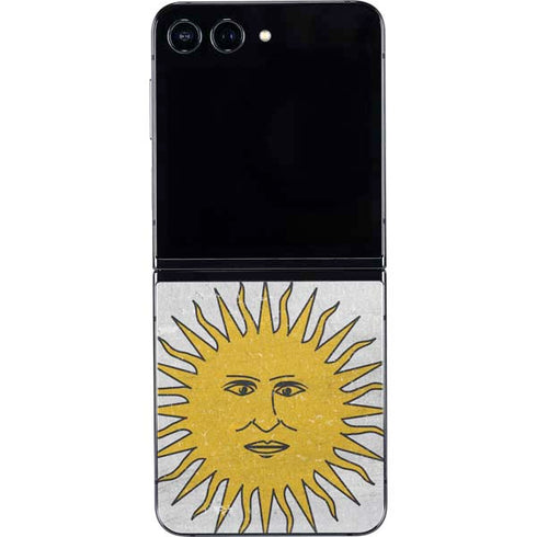 Argentina Flag Distressed Galaxy Z Flip5 5G Skin
