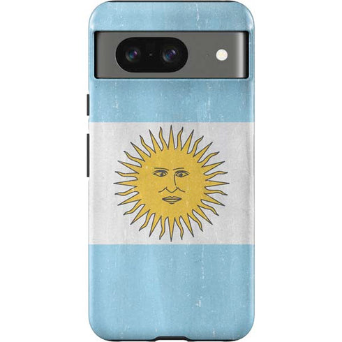 Argentina Flag Distressed Google Pixel 8 Impact Case