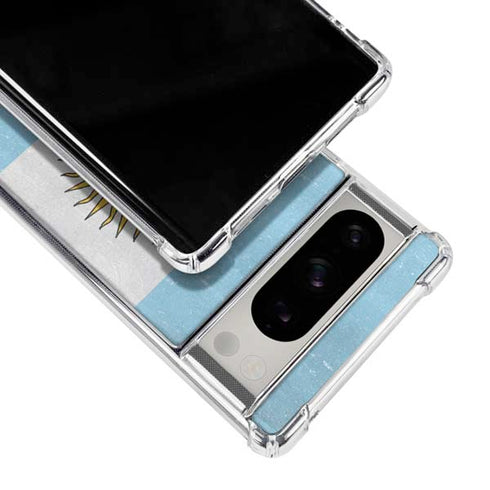 Argentina Flag Distressed Google Pixel 8 Pro Clear Case