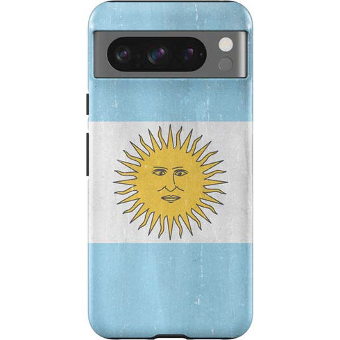 Argentina Flag Distressed Google Pixel 8 Pro Impact Case