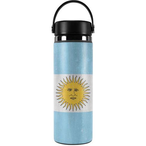 Argentina Flag Distressed Hydro Flask 20oz Wide Mouth Skin