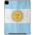 Argentina Flag Distressed iPad Pro 12.9in (2020) Clear Case