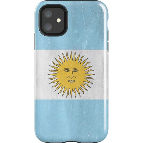 Argentina Flag Distressed iPhone 11 Impact Case