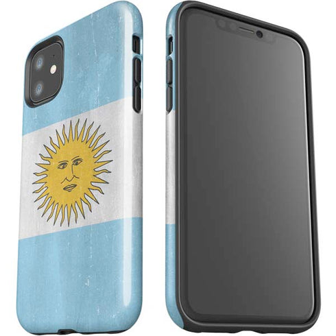 Argentina Flag Distressed iPhone 11 Impact Case