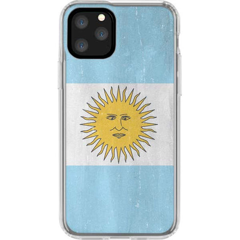 Argentina Flag Distressed iPhone 11 Pro Clear Case