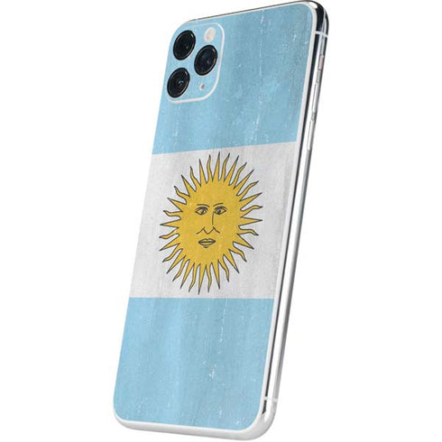 Argentina Flag Distressed iPhone 11 Pro Max Skin
