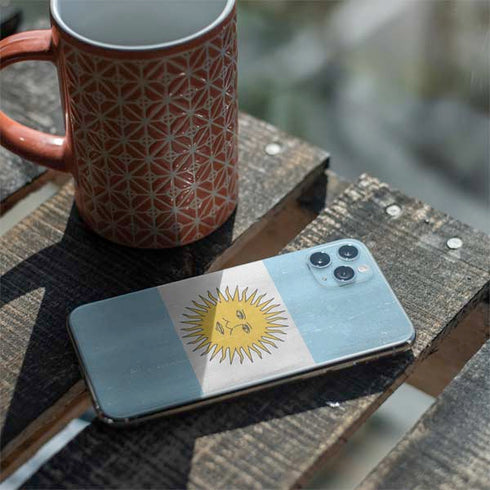 Argentina Flag Distressed iPhone 11 Pro Max Skin