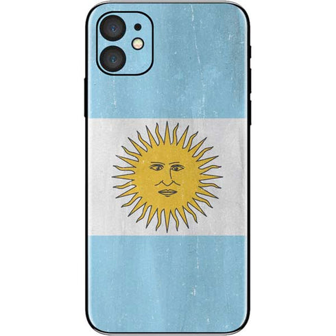 Argentina Flag Distressed iPhone 11 Skin