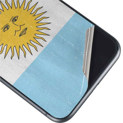 Argentina Flag Distressed iPhone 11 Skin