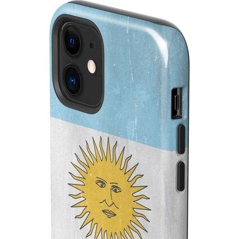 Argentina Flag Distressed iPhone 12 Impact Case