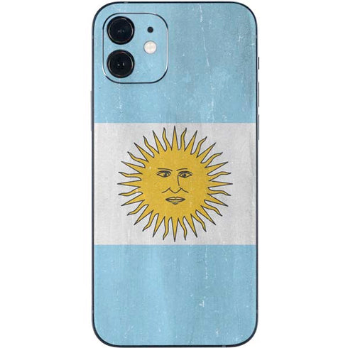 Argentina Flag Distressed iPhone 12 Mini Skin