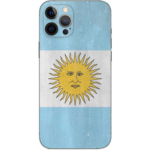Argentina Flag Distressed iPhone 12 Pro Max Skin