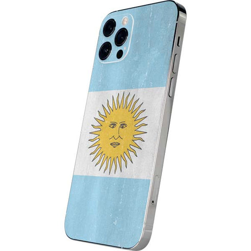 Argentina Flag Distressed iPhone 12 Pro Skin