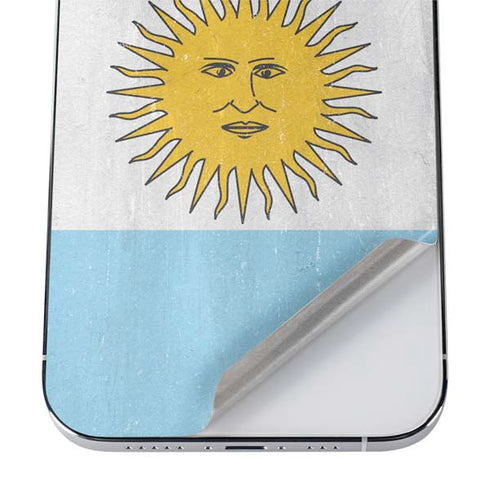 Argentina Flag Distressed iPhone 12 Pro Skin