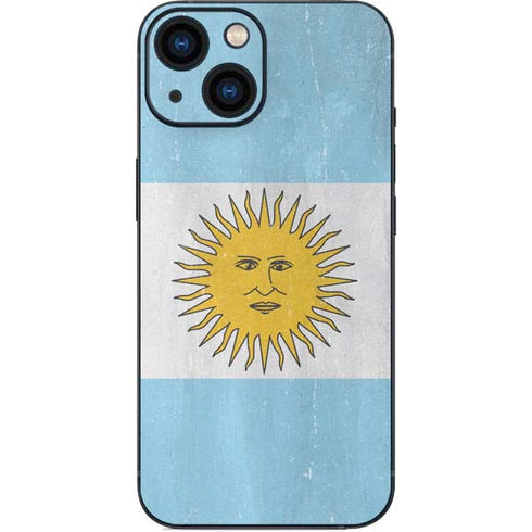 Argentina Flag Distressed iPhone 13 Mini Skin