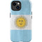 Argentina Flag Distressed iPhone 15 Plus Impact Case