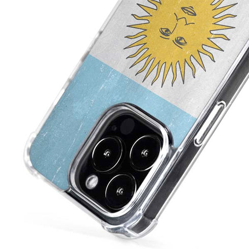 Argentina Flag Distressed iPhone 14 Pro Max MagSafe Case