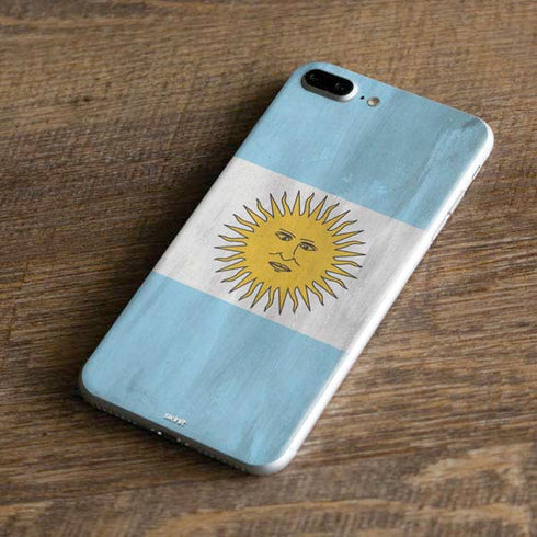 Argentina Flag Distressed iPhone 8 Plus Skin