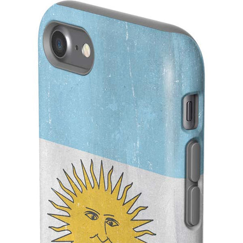 Argentina Flag Distressed iPhone SE (2nd & 3rd Gen) Pro Case