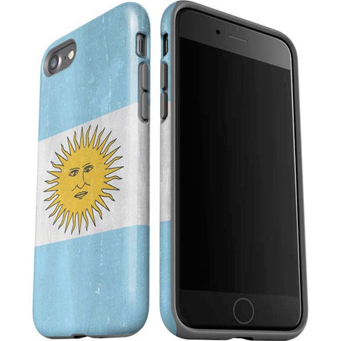 Argentina Flag Distressed iPhone SE (2nd & 3rd Gen) Pro Case