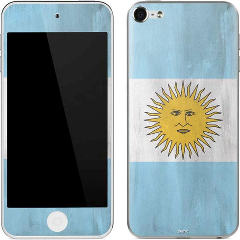 Argentina Flag Distressed Apple iPod Skin