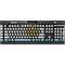 Argentina Flag Distressed K95 RGB PLATINUM Mechanical Gaming Keyboard Skin