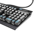 Argentina Flag Distressed K95 RGB PLATINUM Mechanical Gaming Keyboard Skin
