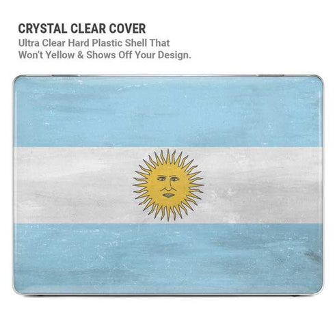 Argentina Flag Distressed MacBook Pro 15in (2016-19) Case plus Skin
