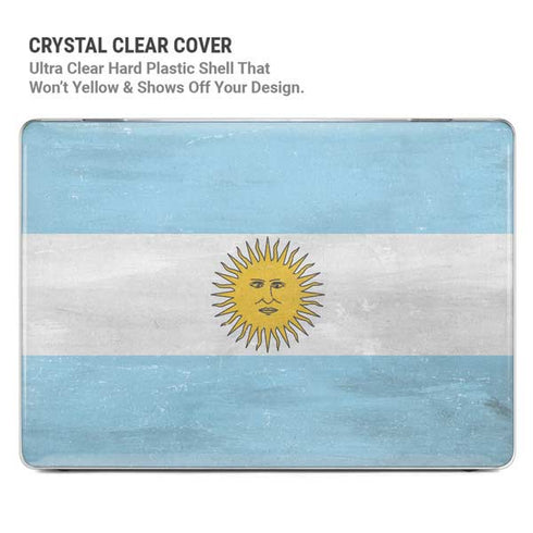 Argentina Flag Distressed MacBook Pro 16in (2021-25) Case plus Skin