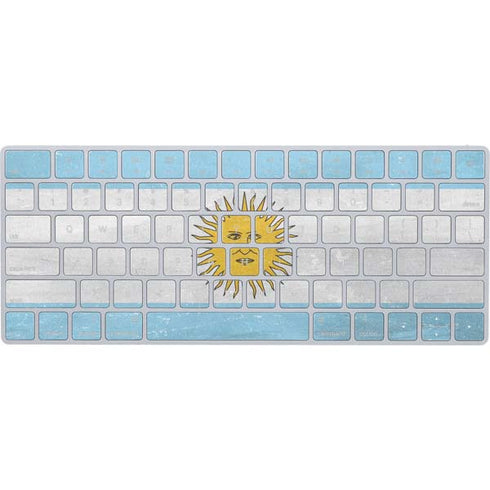 Argentina Flag Distressed Magic Keyboard Skin