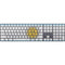 Argentina Flag Distressed Magic Keyboard with Numeric Keypad Skin