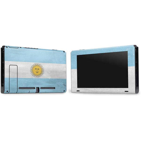 Argentina Flag Distressed Nintendo Switch Bundle Skin