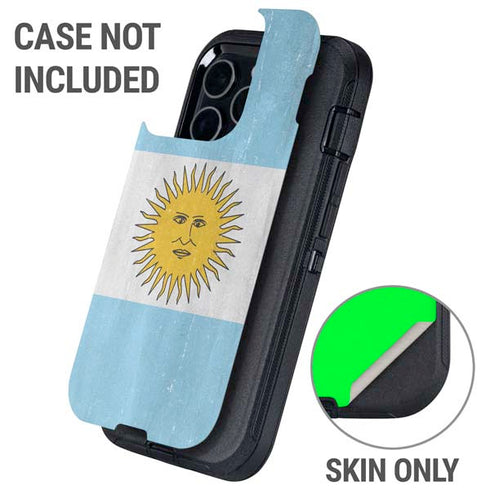 Argentina Flag Distressed Otterbox Defender iPhone Skin