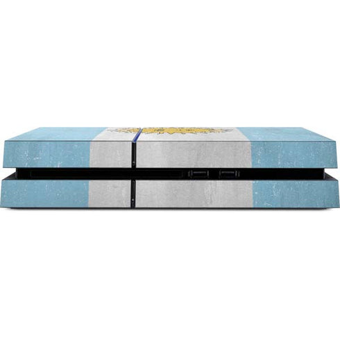 Argentina Flag Distressed PS4 Console Skin