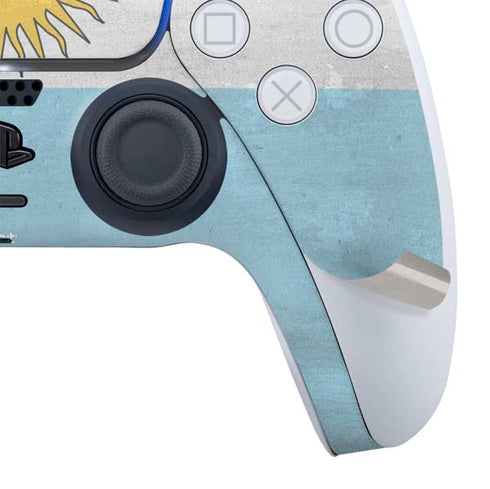 Argentina Flag Distressed PS5 Slim Digital Edition Bundle Skin